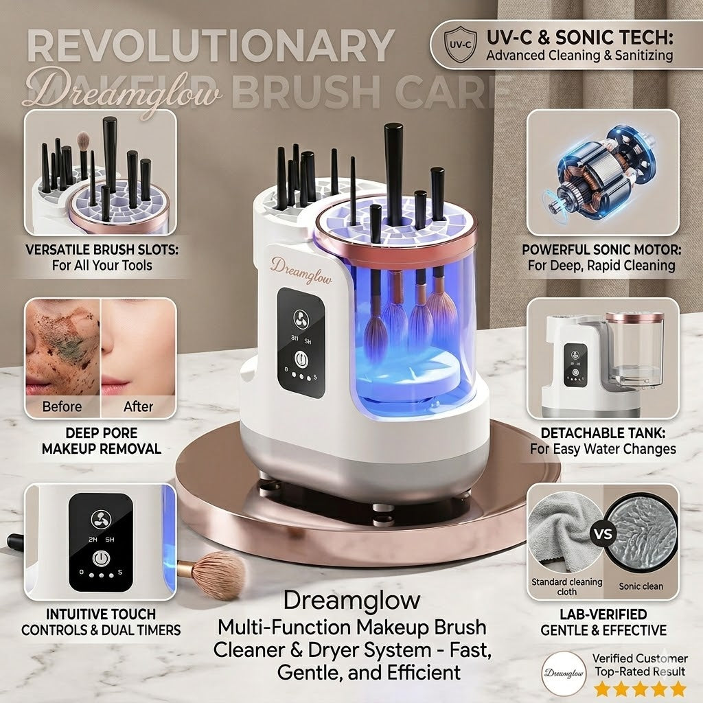 Electric Makeup Brush Dryer And Cleaner,