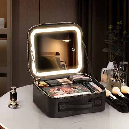 LED Lighted Travel Makeup Bag