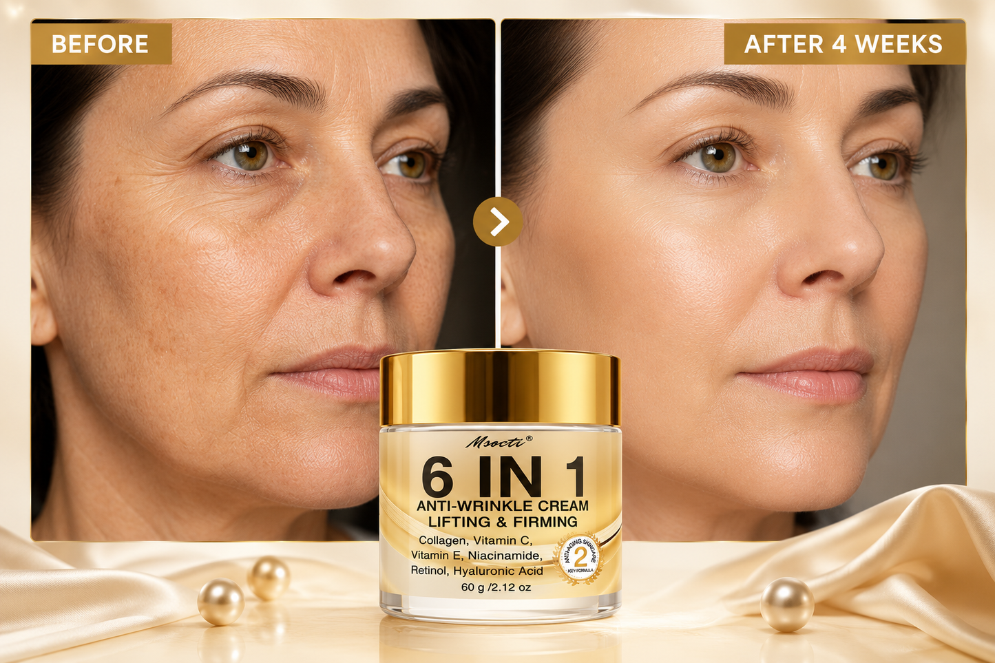 6-in-1 Instant Firming & Lifting Face Cream - Anti-Aging Cream