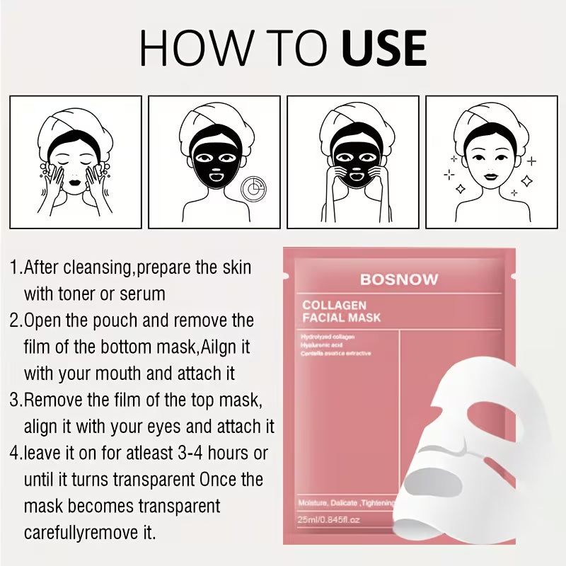 5pcs Instant Lifting Collagen Face Mask