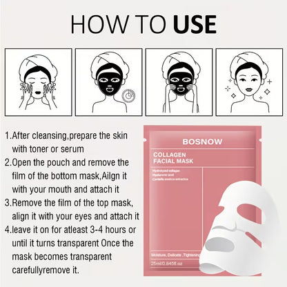 5pcs Instant Lifting Collagen Face Mask