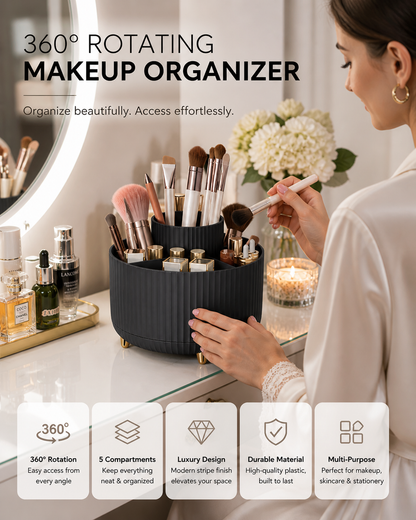 360° Rotating Makeup Organizer