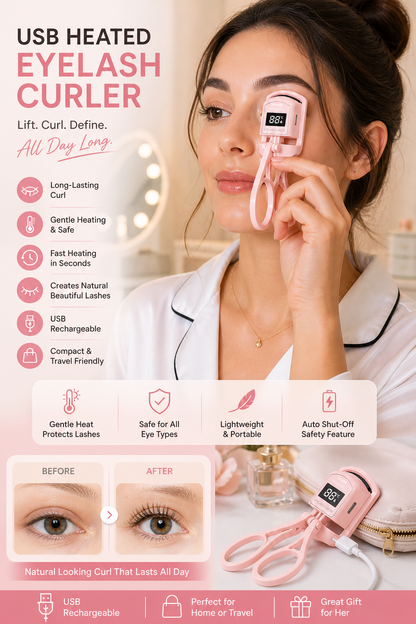 USB Heated Eyelash Curler