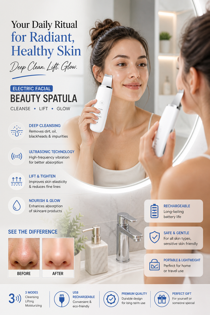 Rechargeable Electric Facial Beauty Spatula