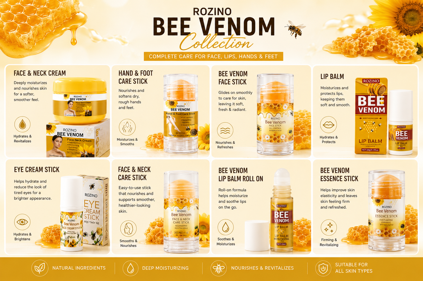 5pcs Bee Venom Care Combination