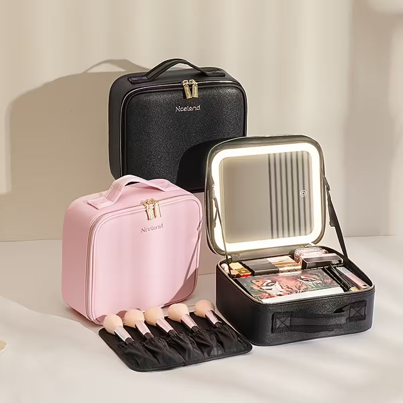 LED Lighted Travel Makeup Bag